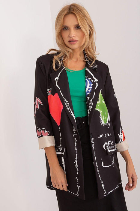 Italy Moda Floral Print Jacket