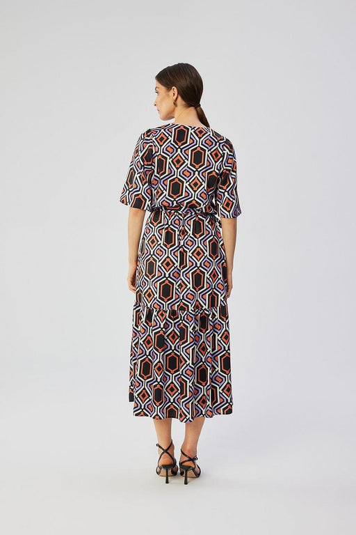 Elegant Floral Print Belted Maxi Dress for Effortless Chic