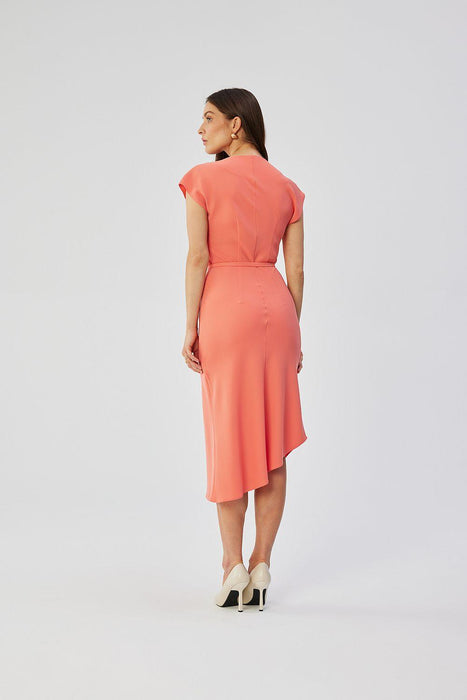 Asymmetrical Elegance Midi Dress