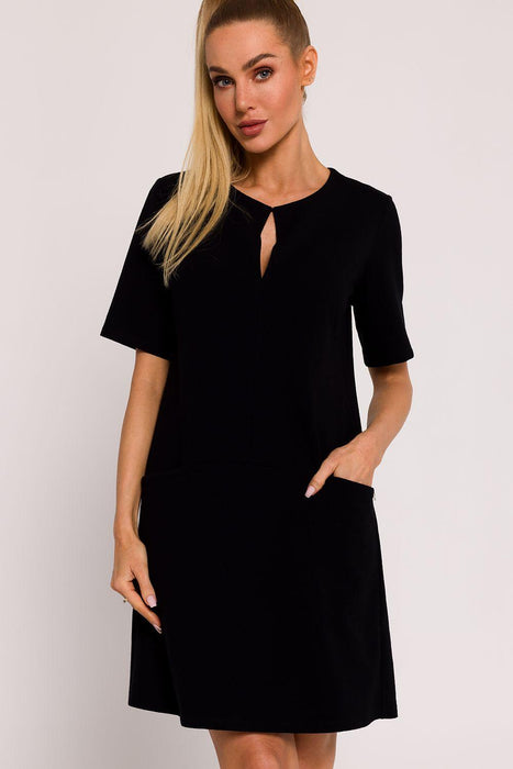 Elegant Urban A-Line Knit Dress