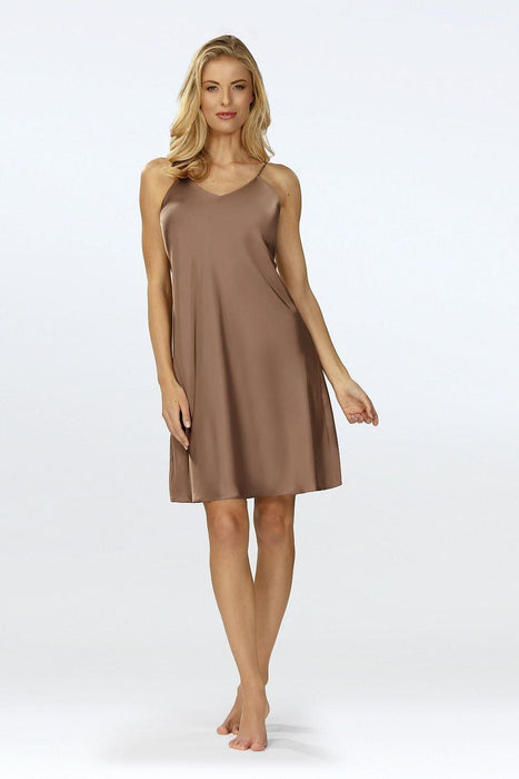 Elegant Satin V-Neck Chemise - The Perfect Gift for the Modern Woman