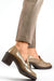 Sophisticated Beige and Brown Stiletto Pumps with Sustainable Leather