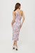 Sophisticated Tuba Print Knit Midi Dress for Effortless Style