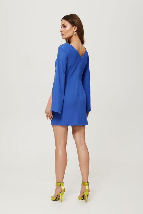 Backless Elegance: V-Back Mini Cocktail Dress for Effortless Charm