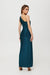 Radiant One-Shoulder Shimmer Knit Evening Dress