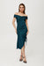 Lustrous Metallic Knit Strapless Dress with Adjustable Fit Options