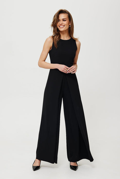 Polish Elegance Wide-Leg Jumpsuit for Timeless Style