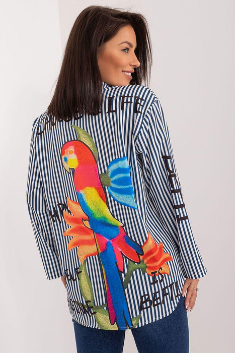 Colorful Striped Women's Shirt by Italy Moda