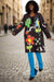 Vibrant Italian Style Women's Printed Blazer