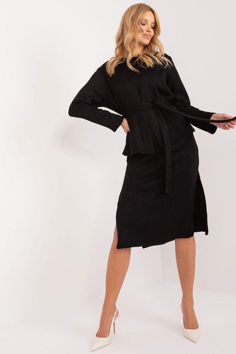 Lakerta Angora Cardigan and Dress Set: Effortless Elegance for Every Event