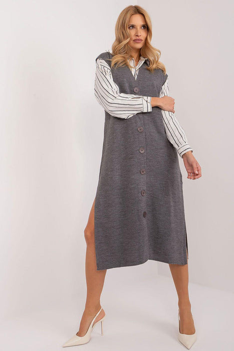 Chic Knit Midi Dress with Heart Neckline