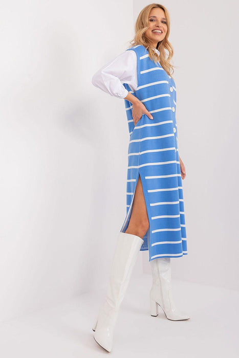 Chic Striped Midi Dress with Romantic Heart Neckline for Everyday Elegance