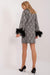 Chic Angora Blend Double-Breasted Jacket and Skirt Set for Modern Elegance