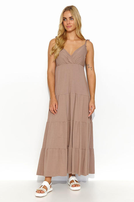 Golden Radiance Maxi Gown