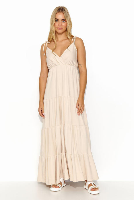 Golden Radiance Maxi Gown