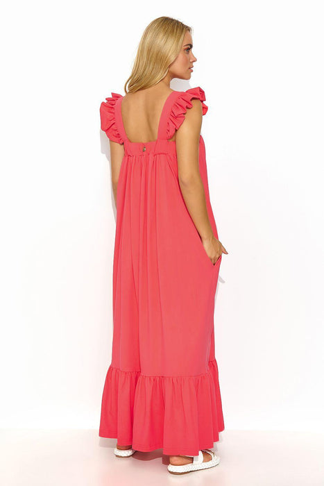 Chic Ruffled Summer Maxi Dress for Effortless Style