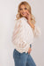 Chic Textured Long-Sleeve Women's Button-Up Blouse