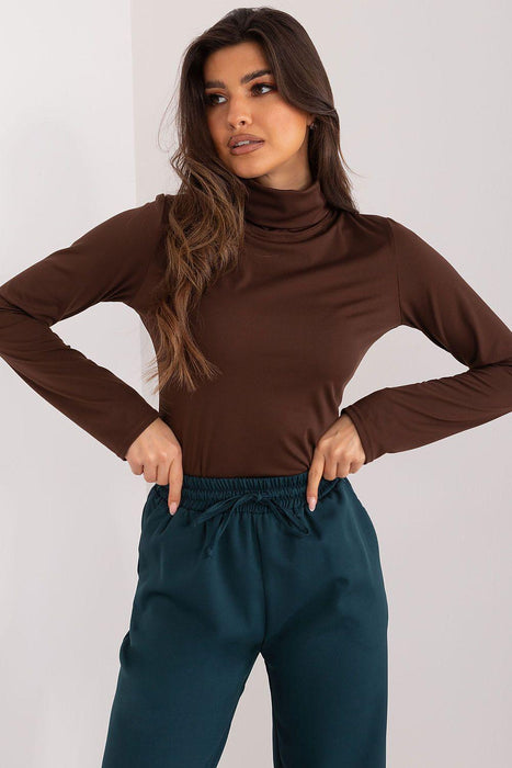 Lakerta Chic Cotton Turtleneck Blouse for Effortless Style