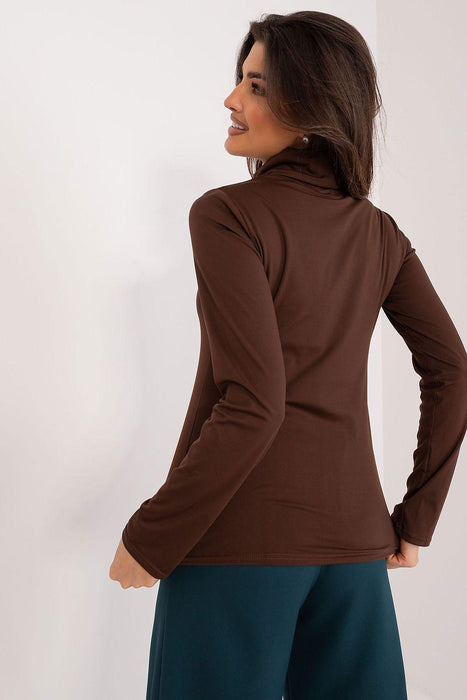 Lakerta Chic Cotton Turtleneck Blouse for Effortless Style