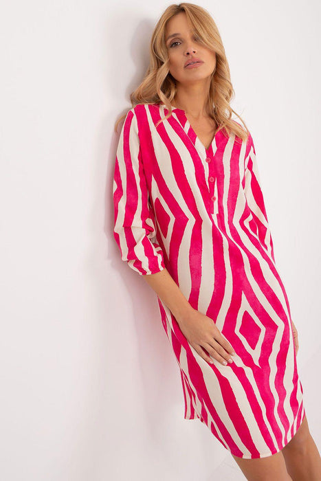 Stylish Eco-Conscious Asymmetrical Viscose Shirt Dress