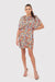 Summer Breeze Floral Mini Dress with Stretchy Waistband