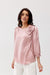 Elegant Satin Rose Blouse - Luxurious Fashion Statement