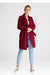 Elegant Collared Coat with Belt Option