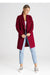 Elegant Collared Coat with Belt Option