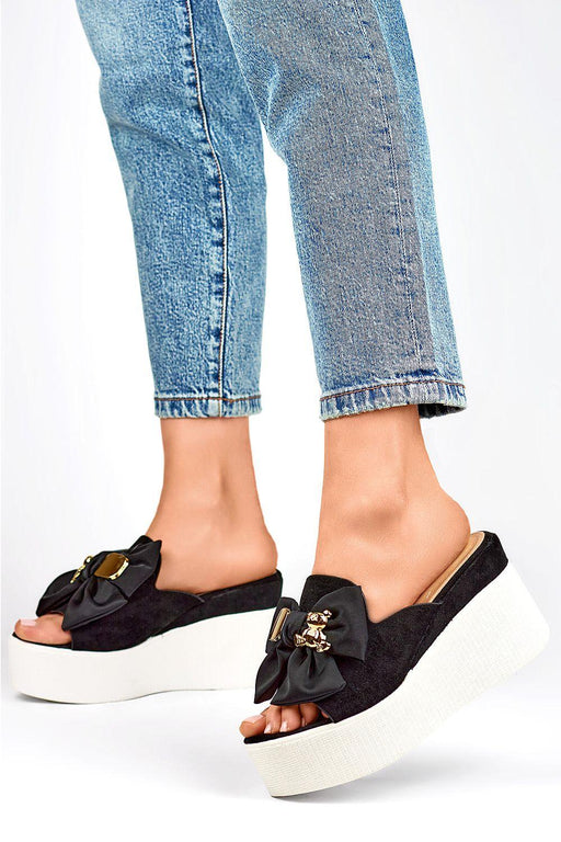 Sustainable Suede Platform Sandals