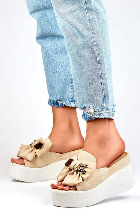 Sustainable Suede Platform Sandals