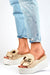 Sustainable Suede Platform Sandals