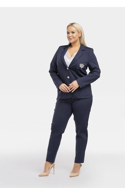 Elegant Plus Size Appliqué Blazer "Karko"