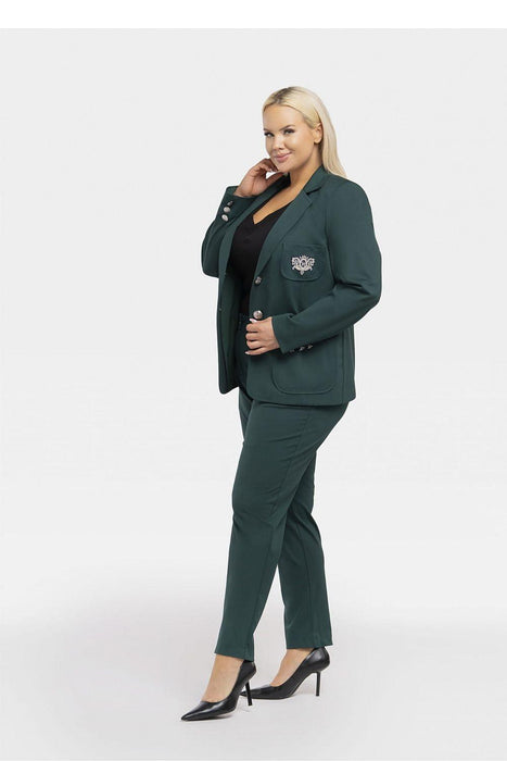 Elegant Plus Size Appliqué Blazer "Karko"