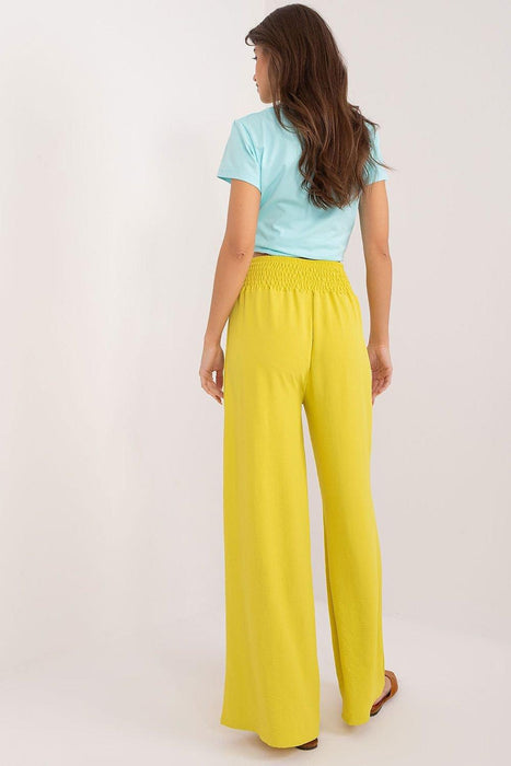 Chic Wide Leg Polyester Trousers by Elegant Italy Moda