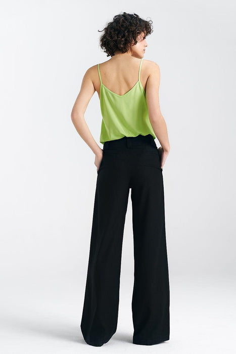 Chic Relaxed Fit Wide-Leg Trousers for Women by Nife