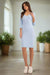 Chic Ribbed Cotton Daytime Midi Dress - Made in Europe