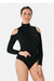 Sophisticated Black Contemporary Bodysuit