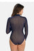 Sophisticated Mesh Turtleneck Bodysuit for Timeless Style