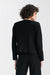 Elegant Black Box Blazer with Structured Shoulder Accents