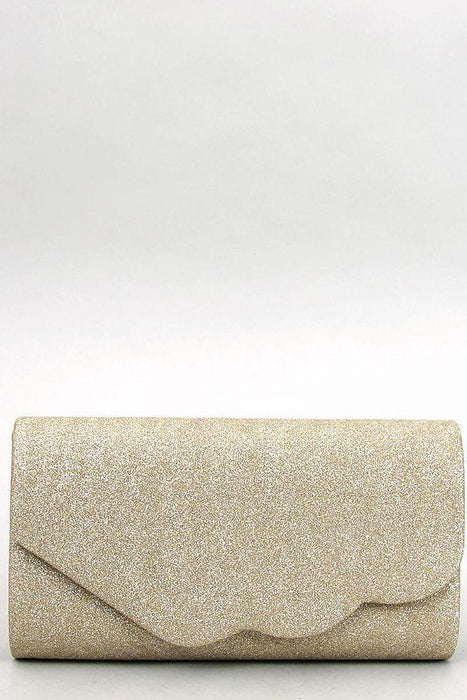 Iridescent Glamour Fabric Clutch with Removable Chain