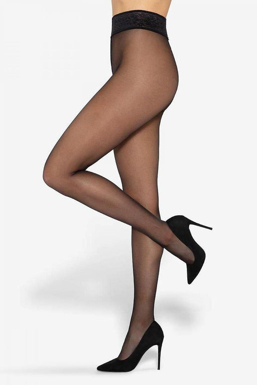 Elegant Lace-Trimmed Softi-Comfi Tights