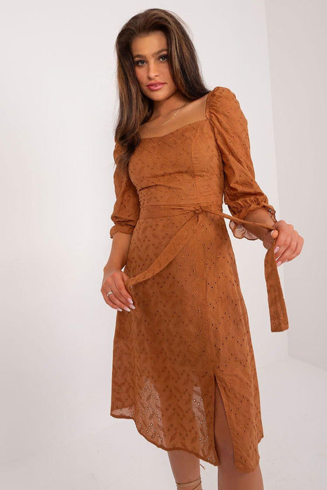 Sun-Kissed Cotton Midi Dress - Made in Europe