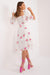 Sunrise Blooms Flared Midi Dress - Made in Europe