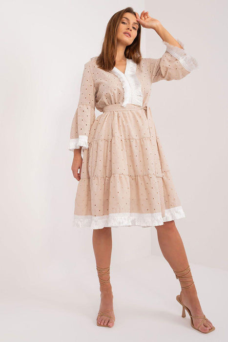 Boho Chic Cotton Daydress with Lively Details