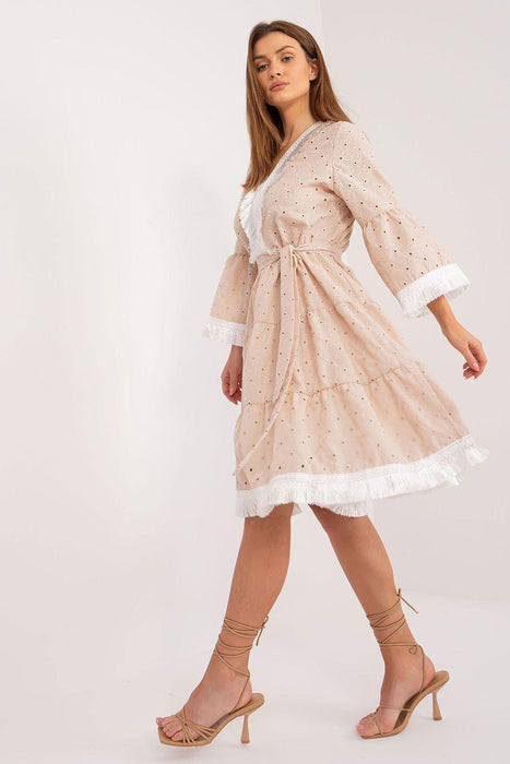 Boho Chic Cotton Daydress with Lively Details