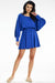 Chic Kimono-Inspired Mini Dress with Comfortable Elastic Waistband