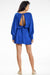 Chic Kimono-Inspired Mini Dress with Comfortable Elastic Waistband