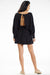 Chic Kimono-Inspired Mini Dress with Comfortable Elastic Waistband