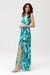 Chic Back-Cut Chiffon Maxi Dress for Special Occasions