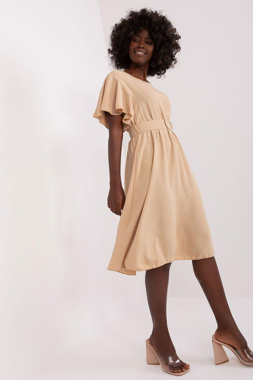 Elegant Ruffled Summer Dress